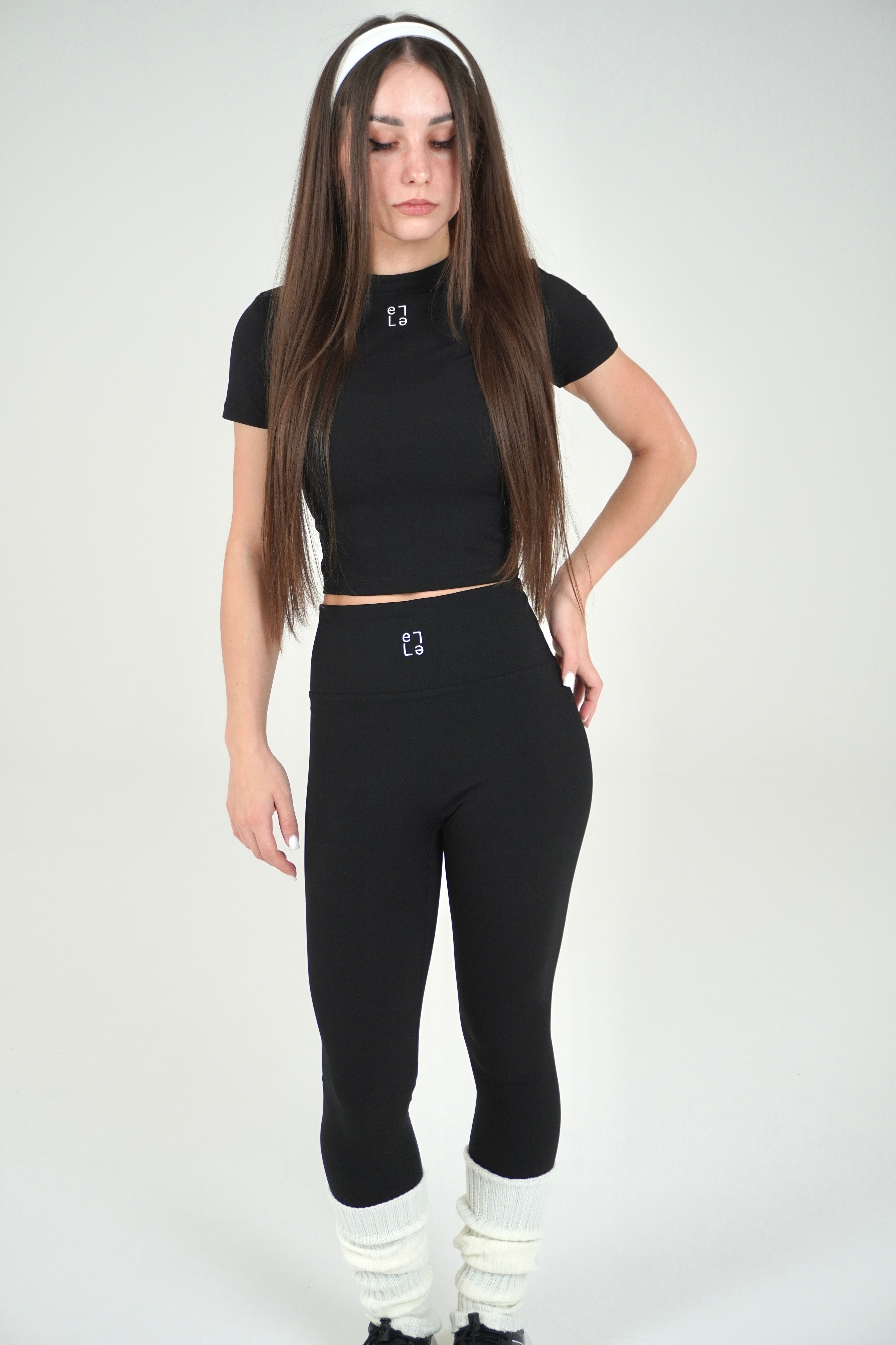 Leggins Abstratto Nero