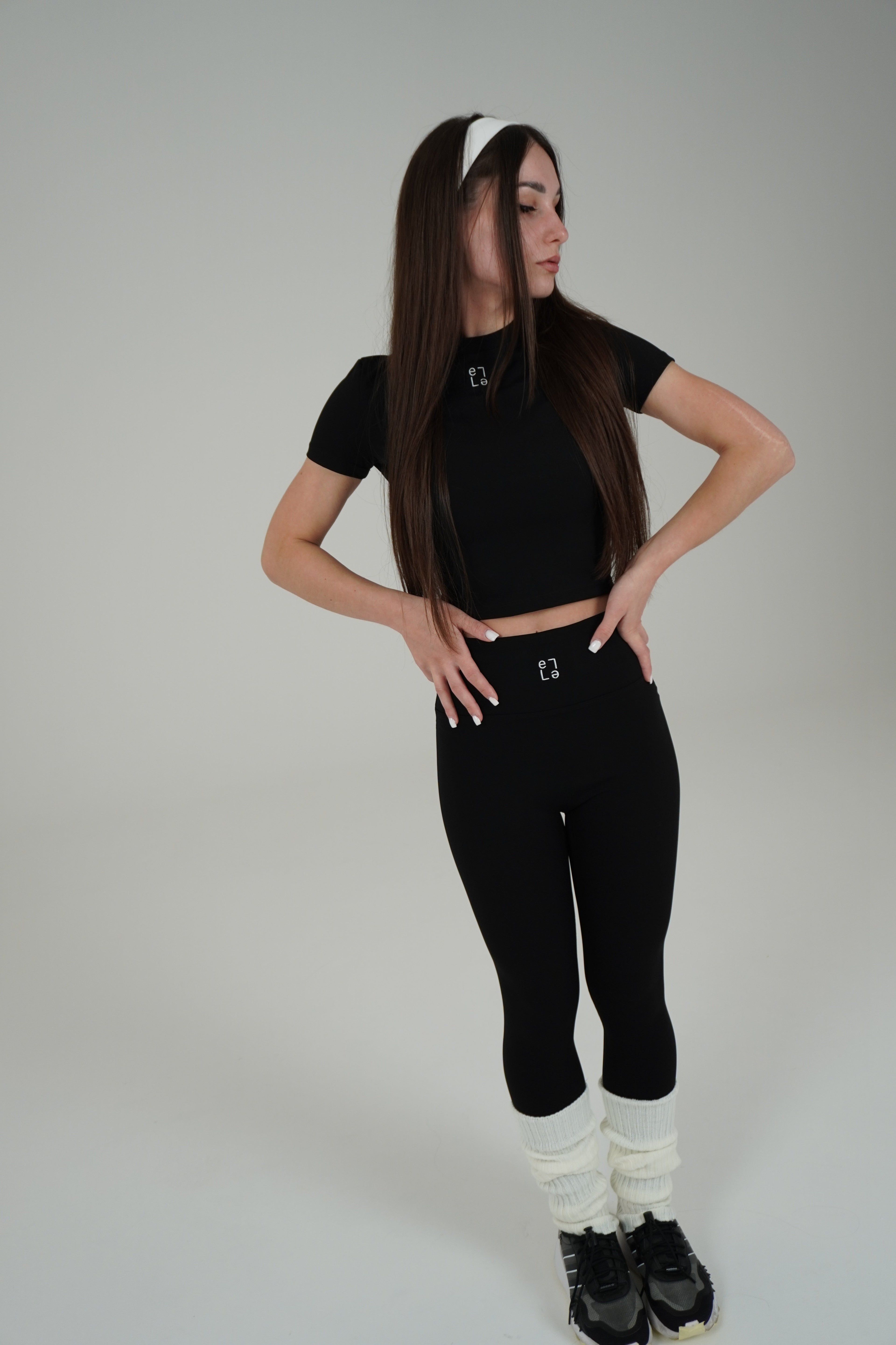 Leggins Abstratto Nero