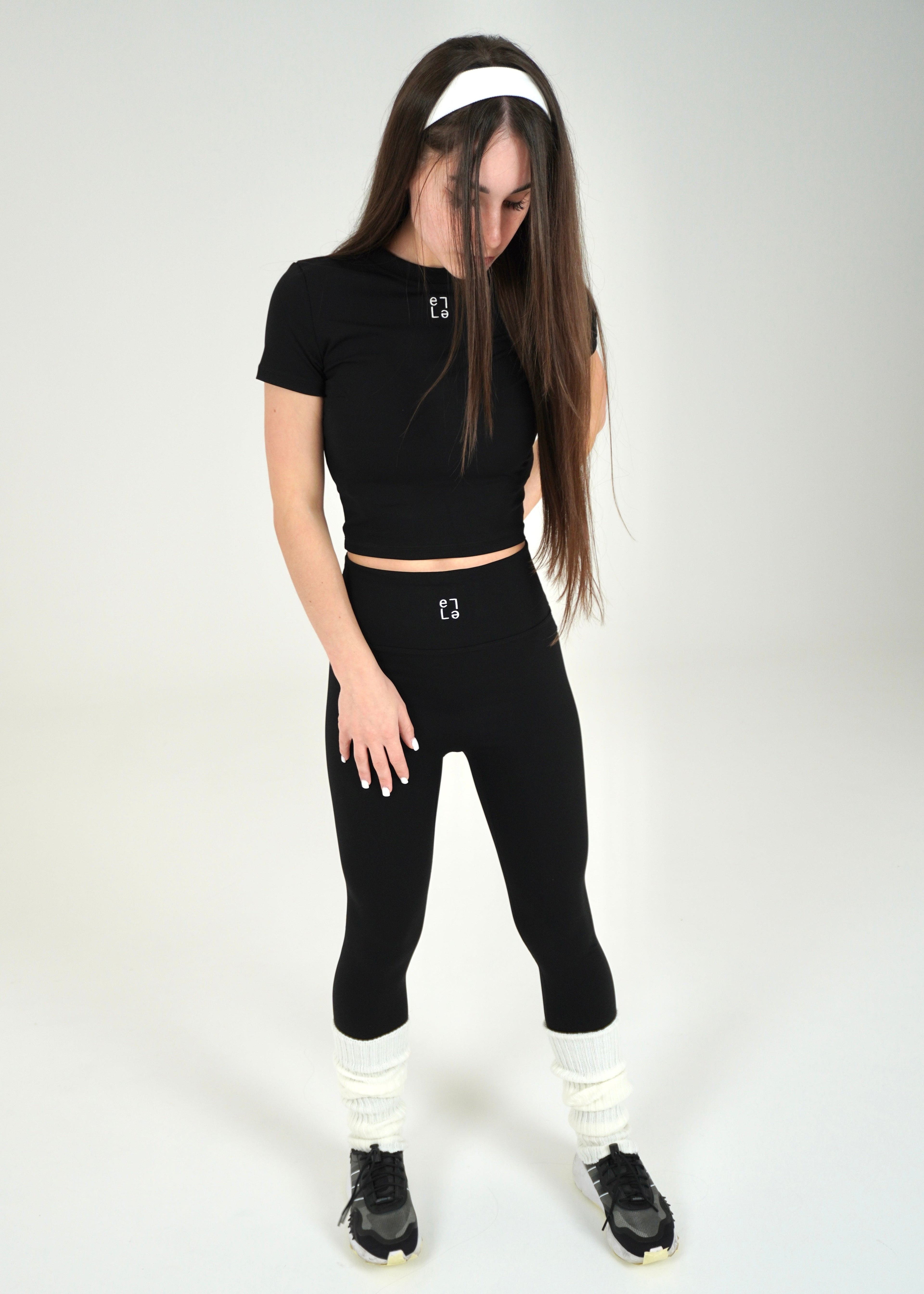 Leggins Abstratto Nero