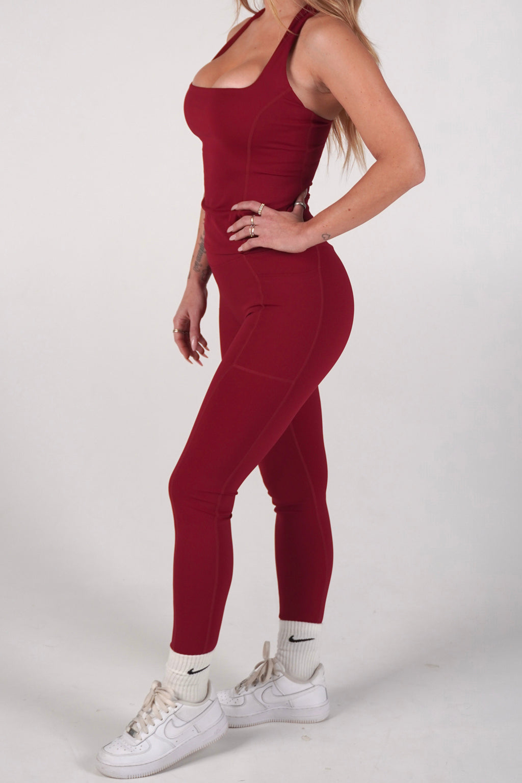 Leggings Active Elegant  Bordeaux
