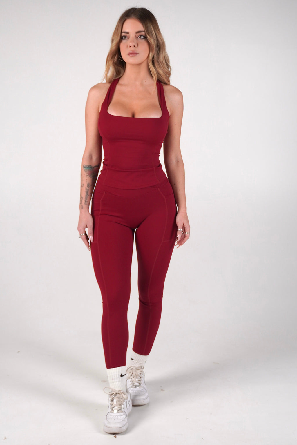 Leggings Active Elegant  Bordeaux