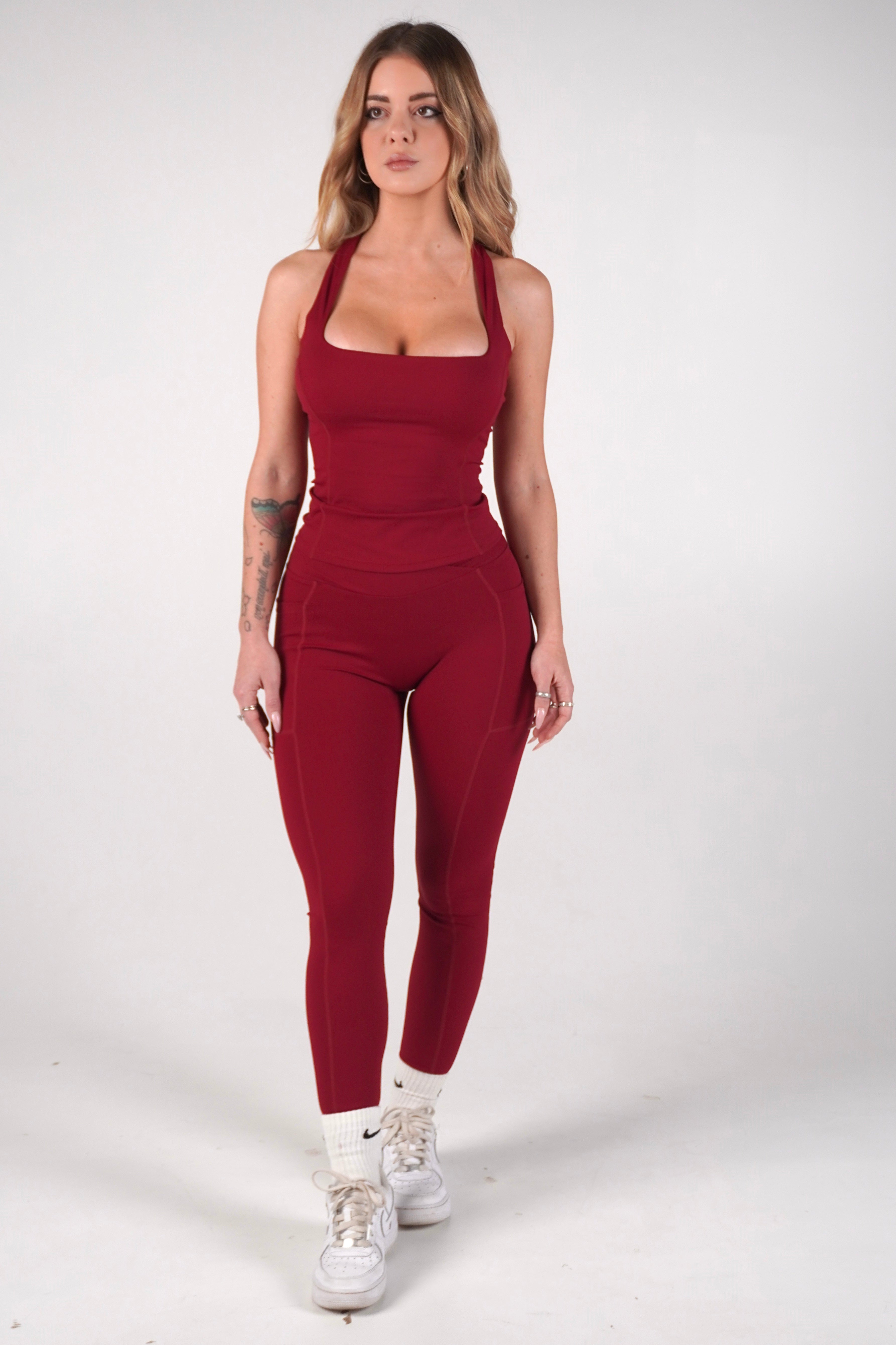 Leggings Active Elegant  Bordeaux