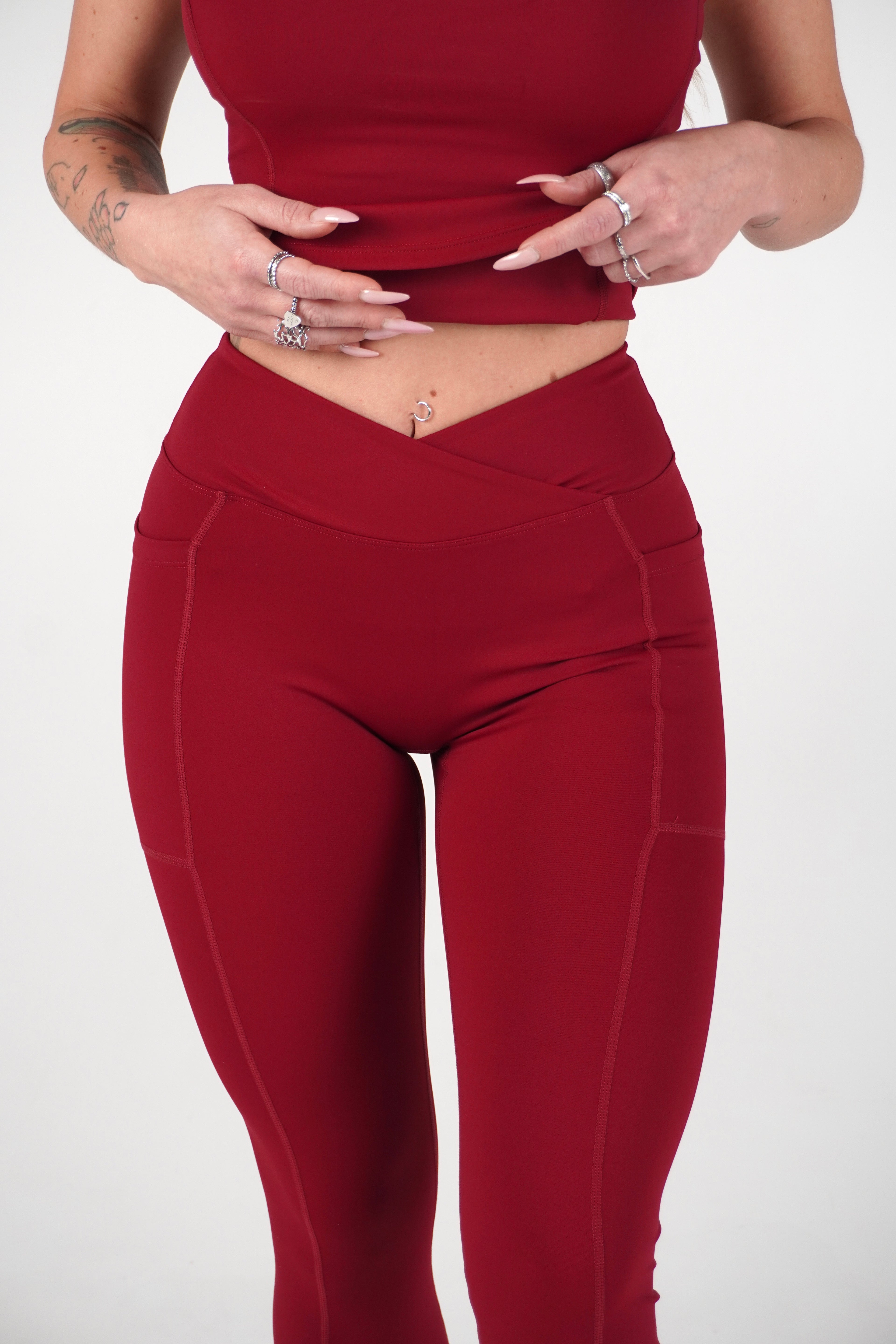 Leggings Active Elegant  Bordeaux