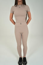 Leggins Abstratto Beige