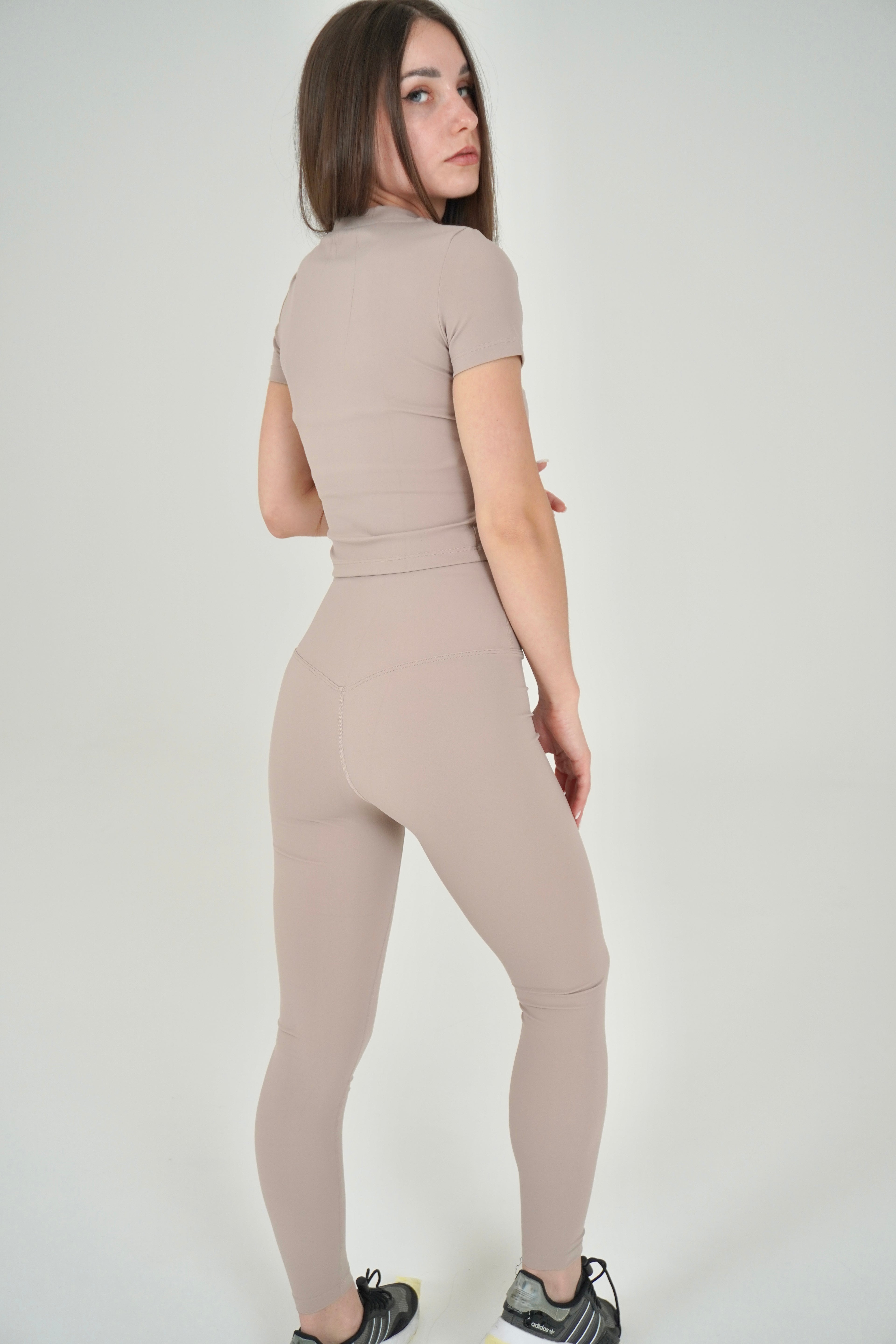 Leggins Abstratto Beige