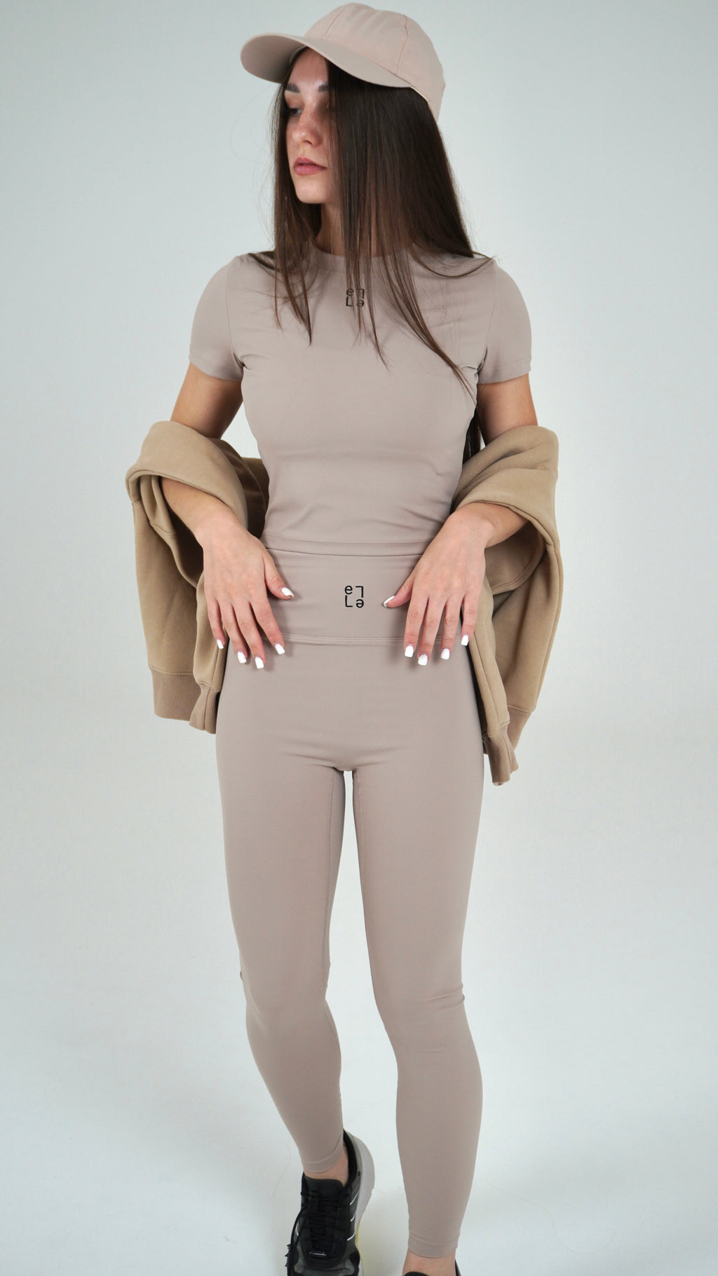 Leggins Abstratto Beige