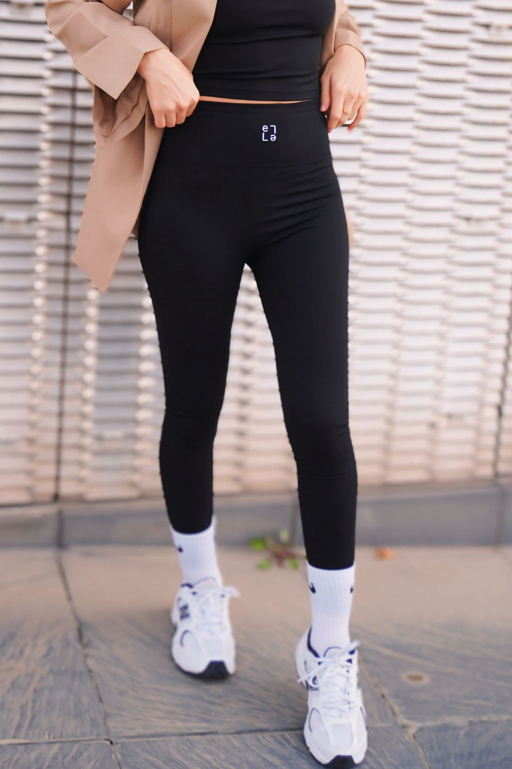 Leggins Abstratto Nero