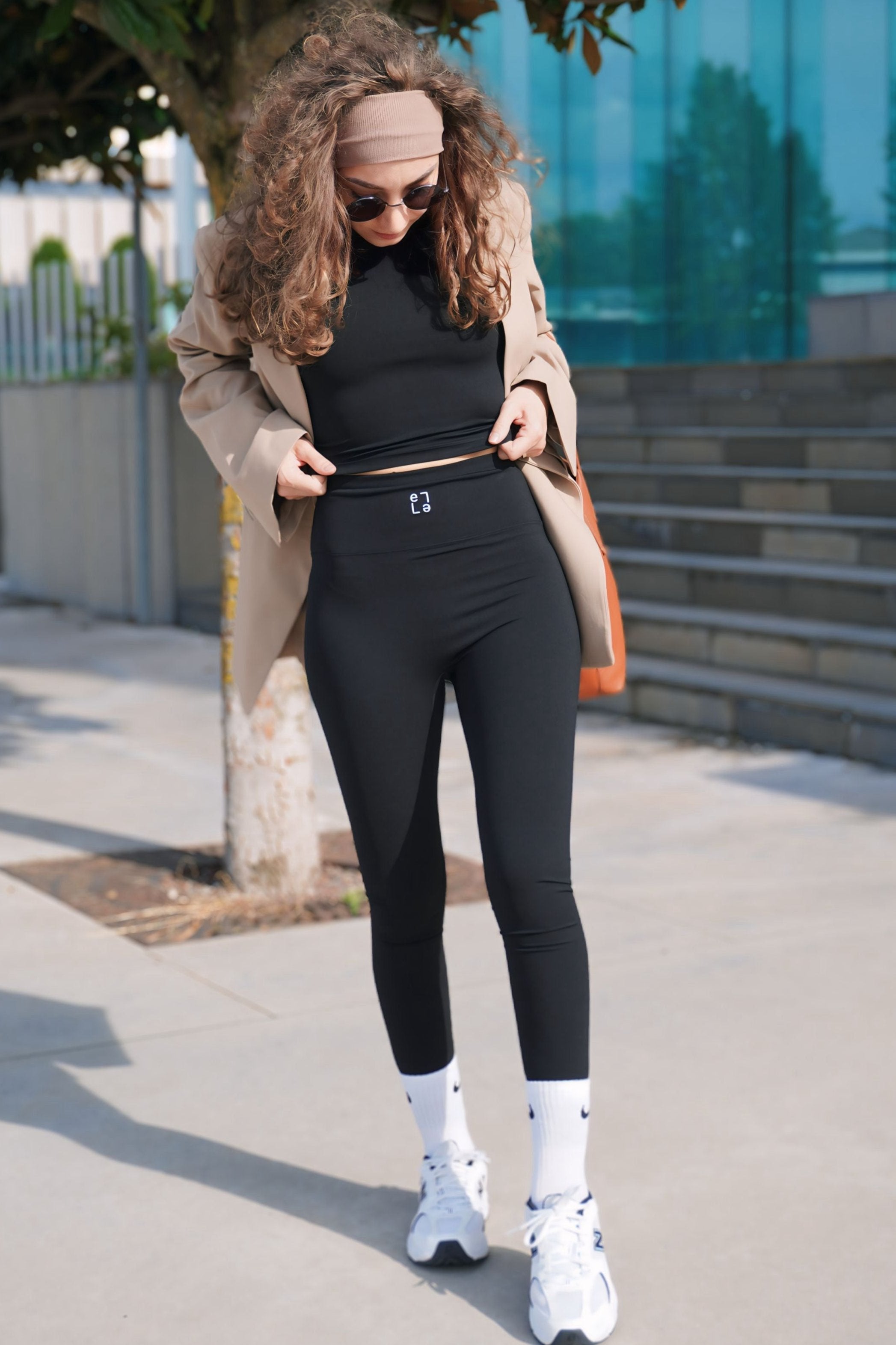 Leggins Abstratto Nero