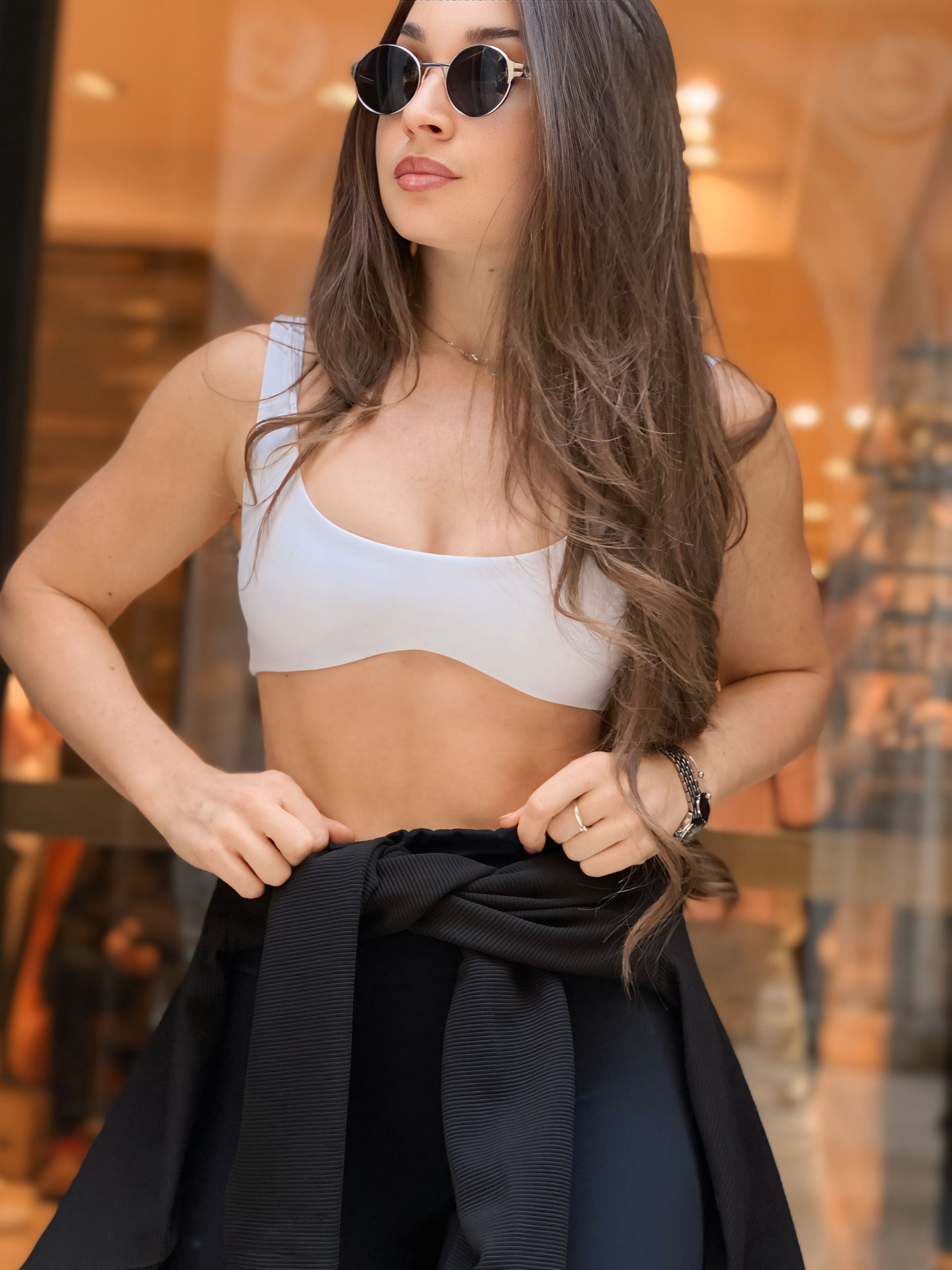 Top Abrioso Bianco