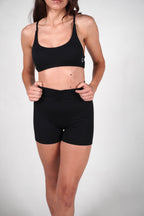 Aura Active Cross Top – Nero