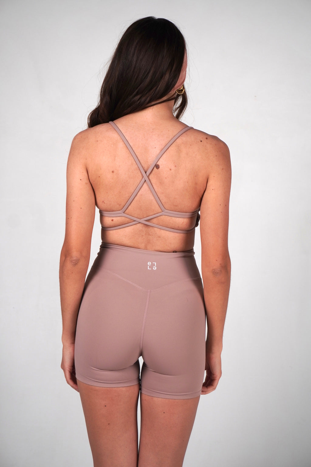 Aura Active Cross Top – Nude Rose