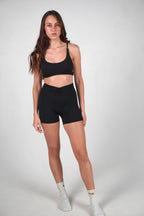 Aura Active Cross Top – Nero