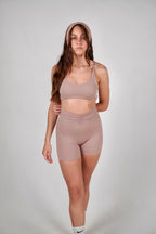 Aura Active Cross Top – Nude Rose