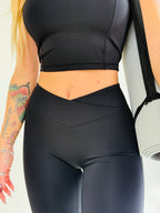 Top manica corta Eleganza Sportiva Nero