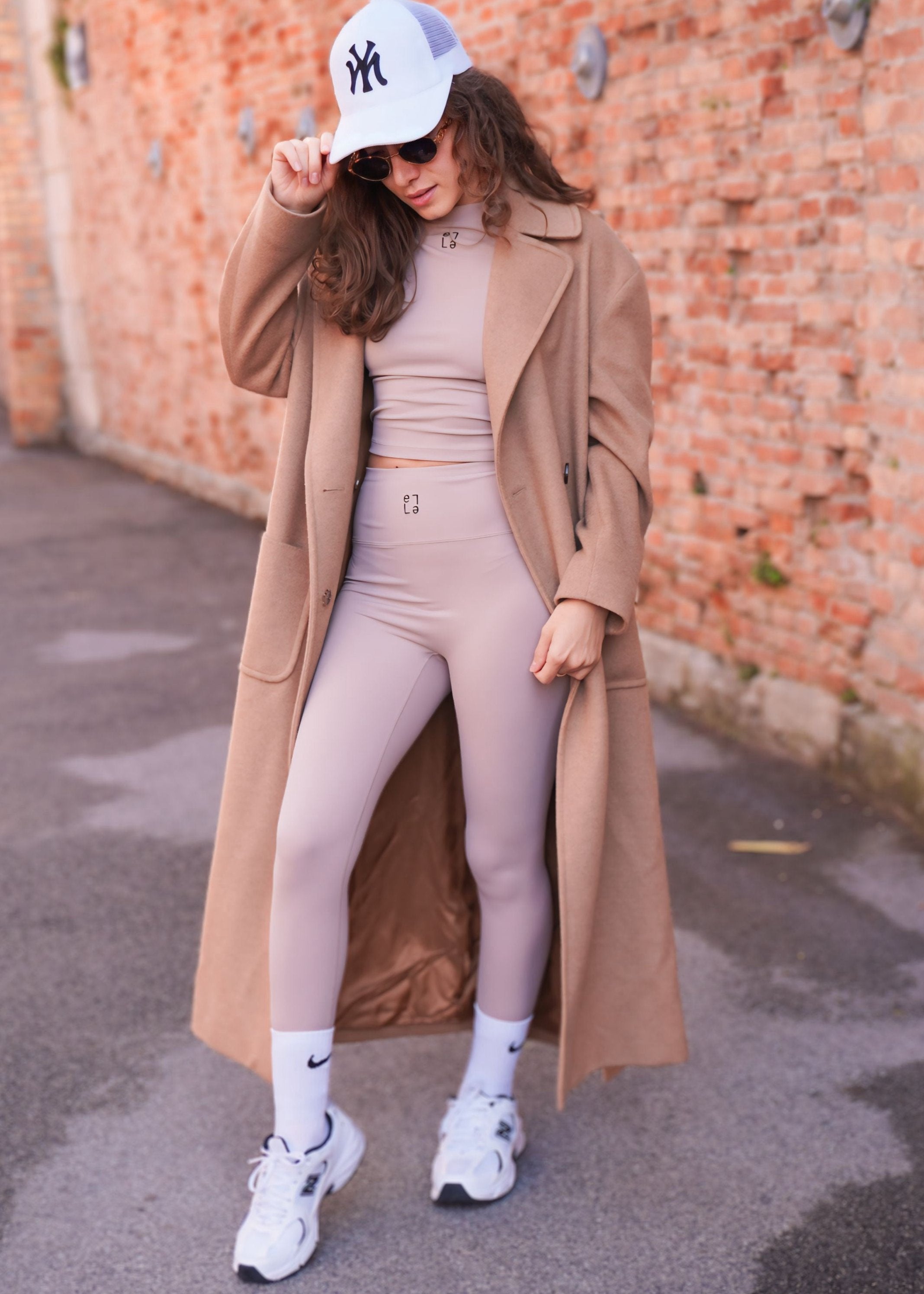 Leggins Abstratto Beige